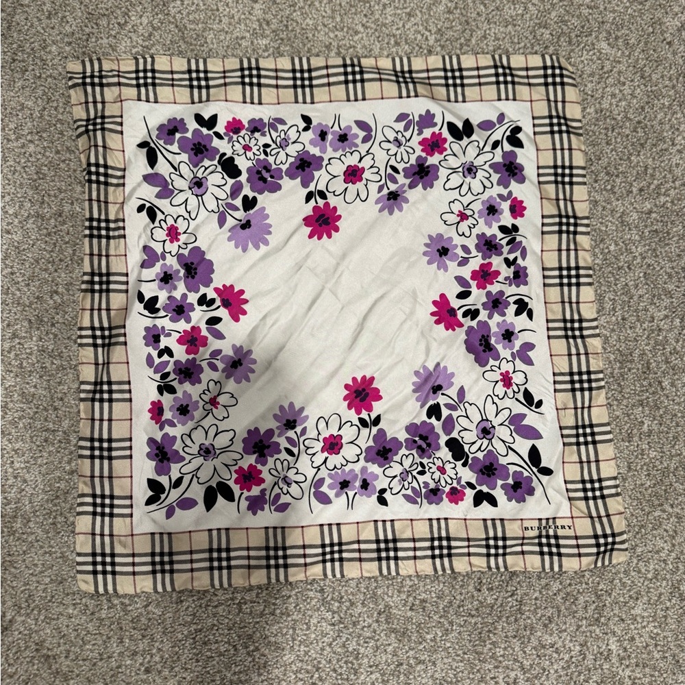 Authentic Burberry Silk Square - image 1